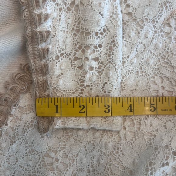 Vintage 1970s Gunne Sax Black Label Prairie style dress - burlap/cotton/ flax - Picture 12 of 15